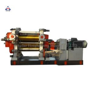 China 610x1730mm Fabric Four Roll Rubber Calender Machine Length 1200mm factory
