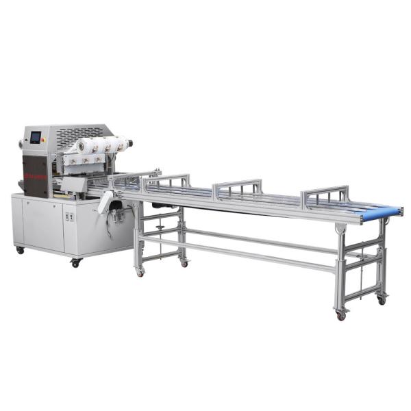4KW Continuous Automatic Vacuum Food Tray Sealer Machine In MAP Plastic Tray