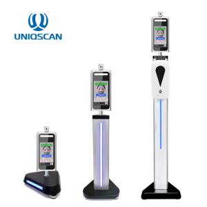 China 7&quot; LCD Screen 0.2 Seconds Face Recognition Infrared Thermometer factory