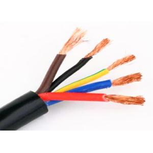 China Stranded Bare Copper Rubber Insulated Cable , Rubber Sheathed Flexible Cable factory