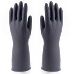 Oil Proof Industrial Rubber Gloves Good Ventilation Diamond Palm Grip