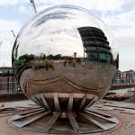 Outdoor Ball Shape Metal Ball Garden Sculpture OEM ODM Welcome
