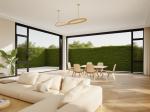 Dustproof Side Hung Aluminium Windows / Tempered Glass Casement Window