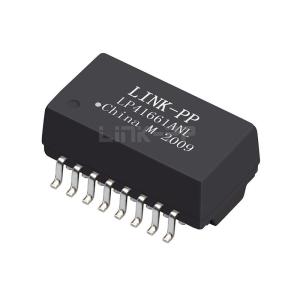 China LP41661ANL Single Port 10/100 BASE-T PoE+ SMT 16 Pin Ethernet Lan Transformer Modules on sale