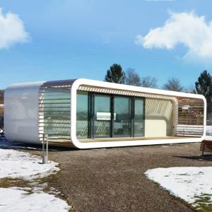 China High Quality Waterproof 20ft Apple Cabin Assembled Container Glass Houses Villa Apple House Comfortable Luxury Living Apartment factory