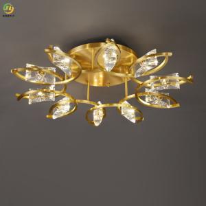 China Hotel Home Crystal LED Ceiling Light Customized Luxury factory