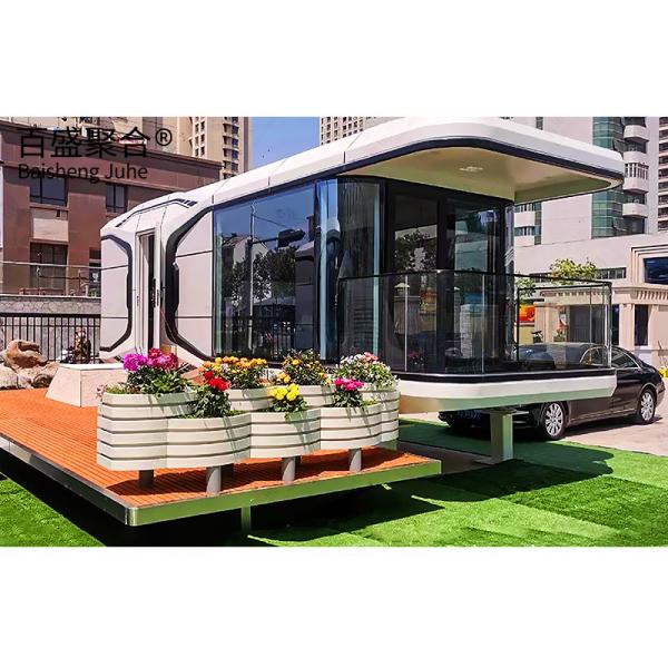Steel Sentry Box Prefabricated Container House 2 Story Villa Light Weight Steel