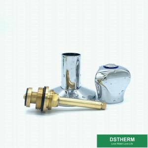 China Brass Chrome Plated Valve Cartridges Round Zinc Alloy Handle factory