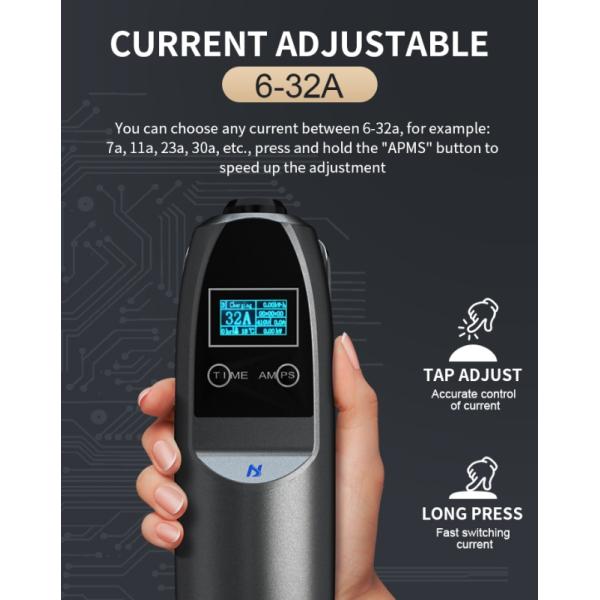 32a 16a Portable Ev Charger Plug Level 2 Type 2 Or Type 1 With 5m Cable