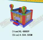 Commercial Inflatable Bounce House With Hot Air Ballon Patterns
