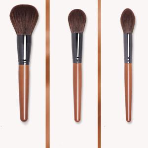 China Compact Travel Makeup Brushes , Full Face Makeup Brush Set Free Samples factory