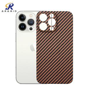 China Gold Dirt Resistant Carbon Aramid Fiber Phone Case For IPhone 13 Pro SGS factory