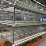 Layer Poultry Farm Equipments U Shape Frame 3 Tier Battery Chicken Cage System