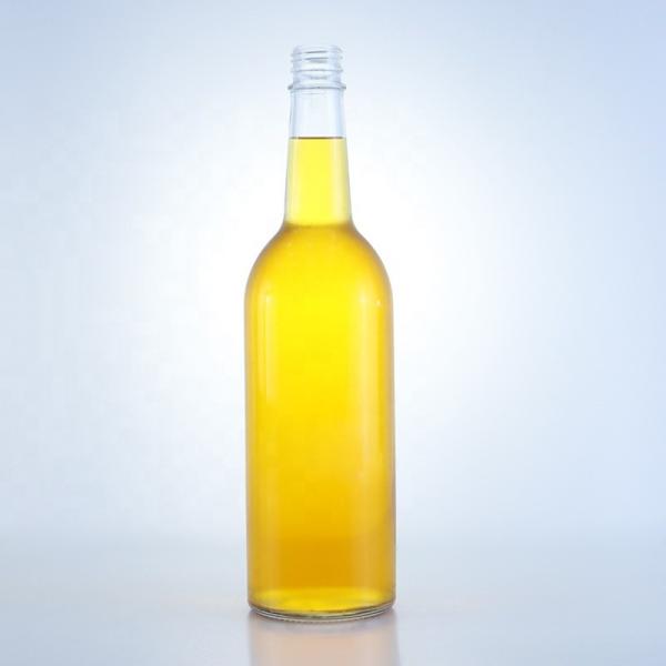 Extra Flint Luxury Design 1L Glass Bottle Perfect for Vodka Collar Material