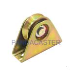 2" V Groove Sliding Gate Wheels Track Casters 60Kg Colored Zinc Plated