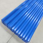 Single Blue RAL5015 Metal Roof Panels Trapezoidal Galvalume Corrugated Metal