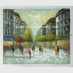 China Classic Style 100% Hand - Made Contemporary Paris Oil Painting Flexible Neo factory