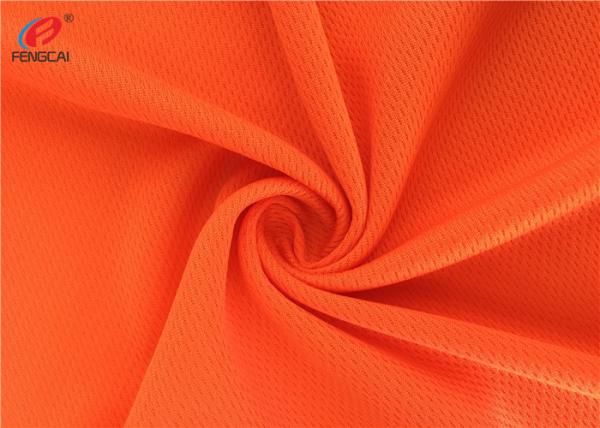 Orange Reflective Fluorescent Material Fabric Multifunctional Bird Eyes Mesh