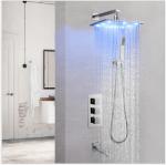 Easy Install Shower Wall Faucet Wear / Corrosion Resistant With Colorful LED