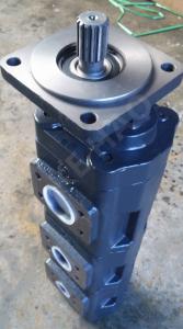 China JHP Triple Pump Square cover Spline Dark blue Compact Original Gear Pump For Engineering Machinery And Vehicle factory