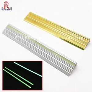 Luminous Aluminium Stair Nosing Edge Trim 8mm Height Mill Finished