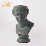 33.5x32x44.5cm Clay Flower Pots Antique Bronze Plant Lion Statue Indoor Planters