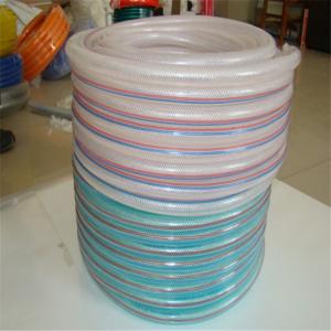 China Clear PVC Fiber Reinforced Hose plastic Braided hose pipe Flexible PVC Clear Nylon factory