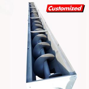 China Stainless Steel Customizable Flexible Spiral Conveyor For OEM Drilling Mud Transport factory