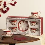 Vintage Design Porcelain Tea Cup And Saucer 210ml Volume Coffee Mug Rosalina Set