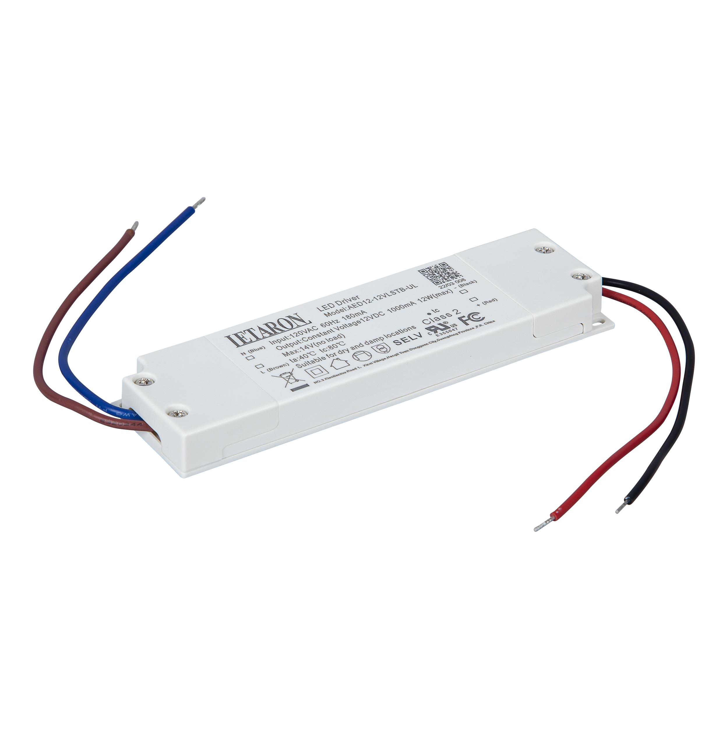 Letaron 12V 12W LED Power Supply Driver For Cabinet Lighting