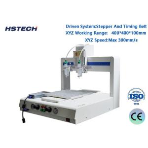 China Teach Pendant Stepping Motor Epoxy Glue Smt Dispenser With Vacuum Device HS-D441 on sale