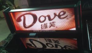 China Wireless Vehicle TAXI LED display P5 P6 P7.62 Taxi Roof/Top Video LED Display：P4/P5/P6 factory
