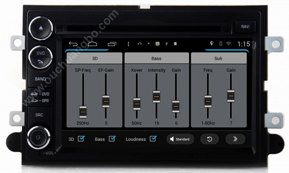 Ouchuangbo audio dvd stereo navi multimedia Ford Explorer 2006-2010 with aux BT miror link android 4.4 OS
