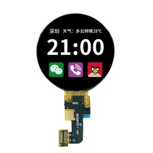 China 1.32 Inch Round TFT Display 360x360 QSPI Interface 450CD/M2 Circular TFT factory