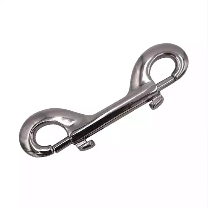Stainless Steel Double End Bolt Clips 100mm Heavy Duty Snap Hook for Sucba Diving Pet Chain