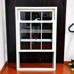 1.5mm PVC Hung Windows Crescent Lock Office Pvc Double Hung Windows