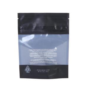 China Weed Mylar Black k Packaging Bag Smell Proof With Window on sale