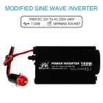 Portable Car NM Power Inverter 12V 230V 150W With Ce Certificate