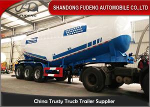 China 3 Axles 50 M3 dry unloading bulk power cement tanker truck trailer powerful tanker trailer factory