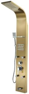 China Five Functions full body shower panel Stainless Steel Material L Shaped Waterproof factory