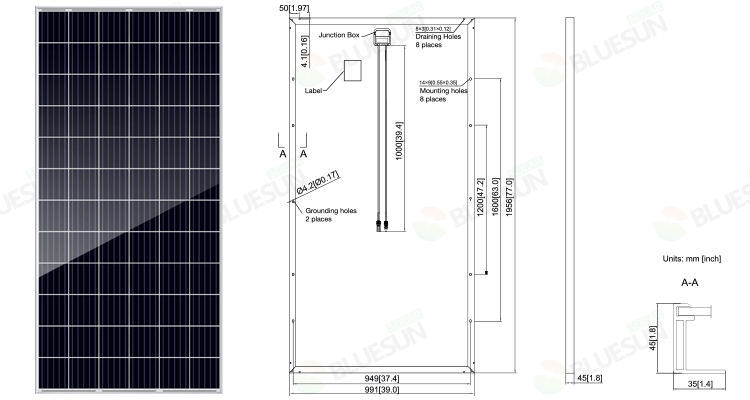 Cigs Solar Panel 330w Pv Module 340wp 350watts Hot Sale Best Price for Solar Home System