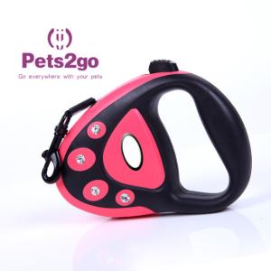 China ABS Plastic Spring Locking 350g Retractable Pet Leash factory