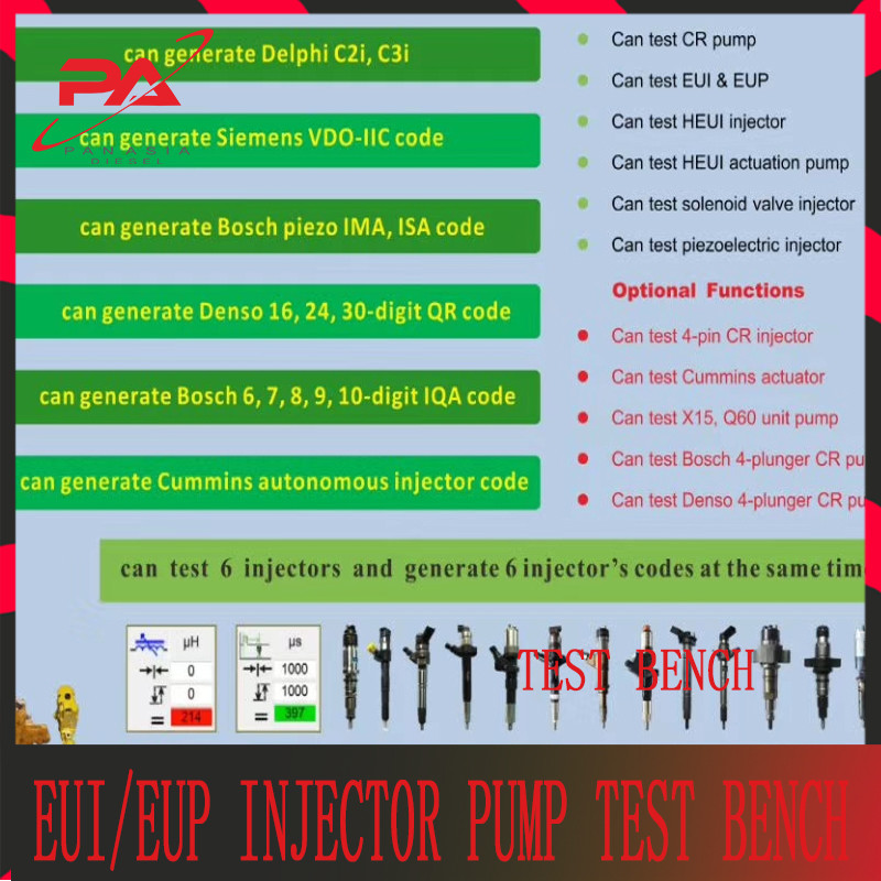 ISO9001 JZ805 Heui Common Rail Diesel Test Bench