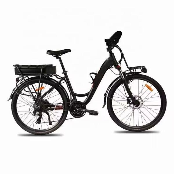 Lithium Battery 700C Electric City Bike 24 Speed 250W Low Step Through Electric