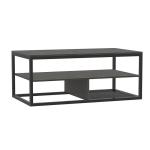 Modern Industrial Design Coffee Table, Black Coffee Table, Coffee Table For