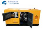Electric Start Diesel Powered Electric Generator 0.8 Power Factor Emergency Stop
