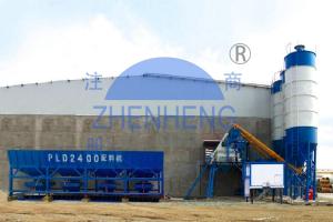 China HZS50 Electric Portable Concrete Batch Plant With1000l Discharging Volume Concrete Mixer factory