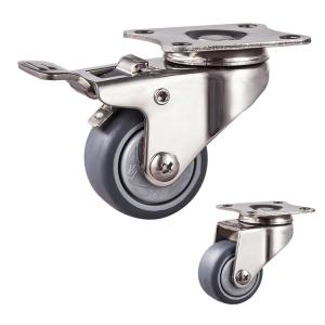 China 2'' Light Duty Stainless Steel Swivel Locking Caster factory