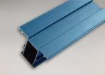 Colored Powder Coated Aluminum Extrusions , 6063 T6 Aluminium Frame Profile