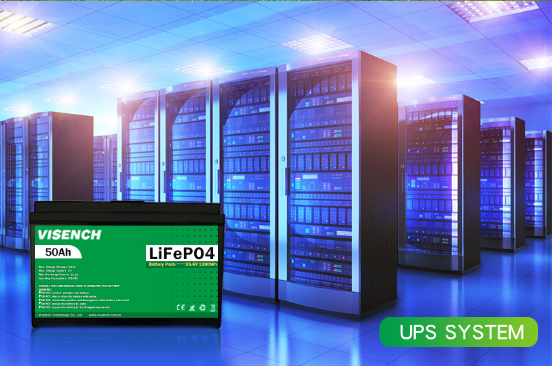 Visench Energy Storage 24V 50Ah RV Lithium Iron Phosphate Battery 24V Lifepo4 Battery